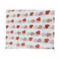 Premium red colored single side printed customization logo white wrapping paper tissue